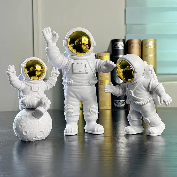 Piece Creative Astronaut Ornament Set - Spaceman Desktop Decor for Kids and Home